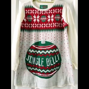 Maternity Ugly Jingle Belly Christmas Sweater (M)